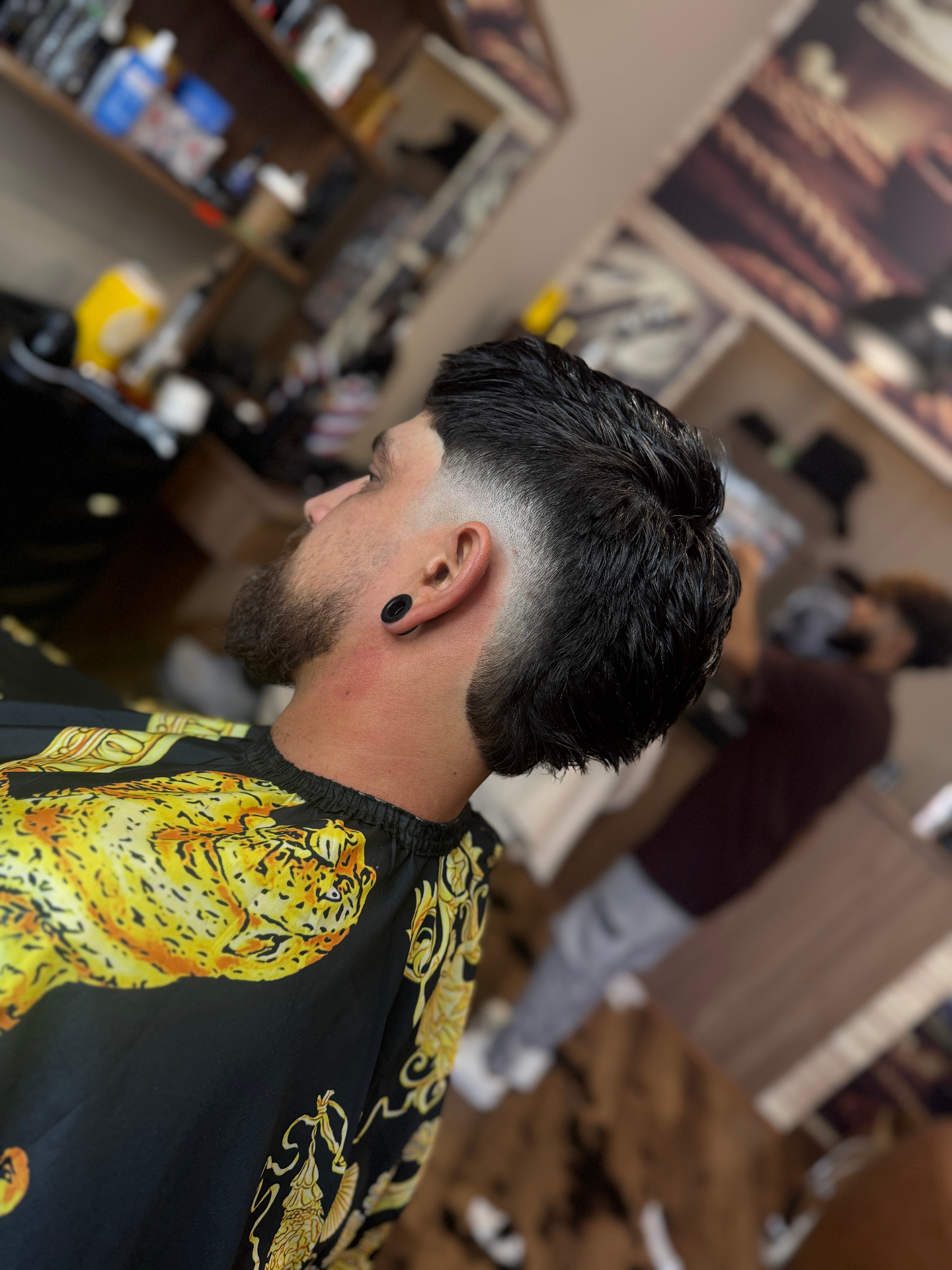 Clean fade, clean mirror.